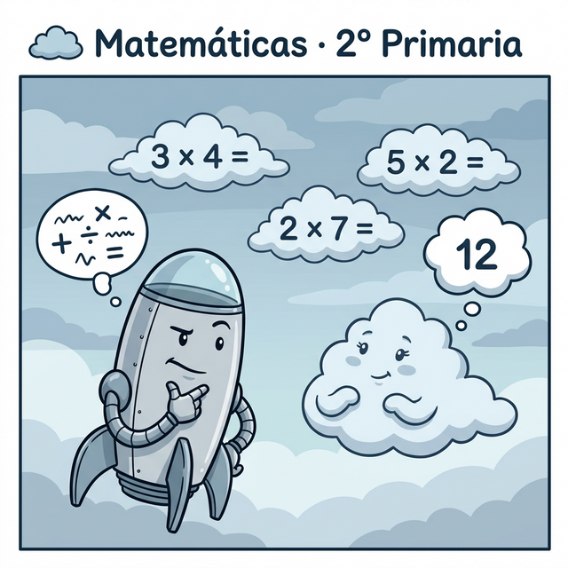 Bruma y Nico estudiando matematicas