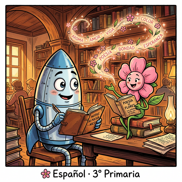 Eli y Nico estudiando espanol