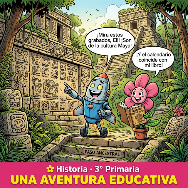 Eli y Nico estudiando historia