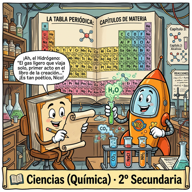 Pages y Nico estudiando ciencias