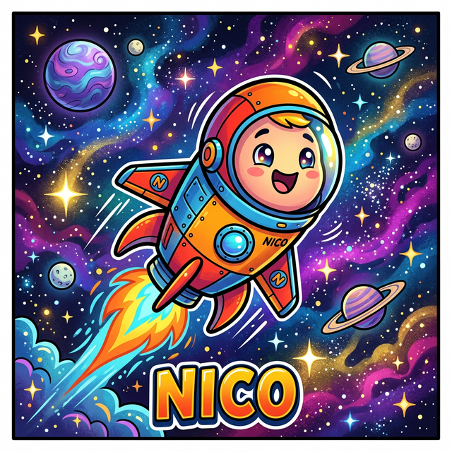 Nico — el pequeño cohete aventurero